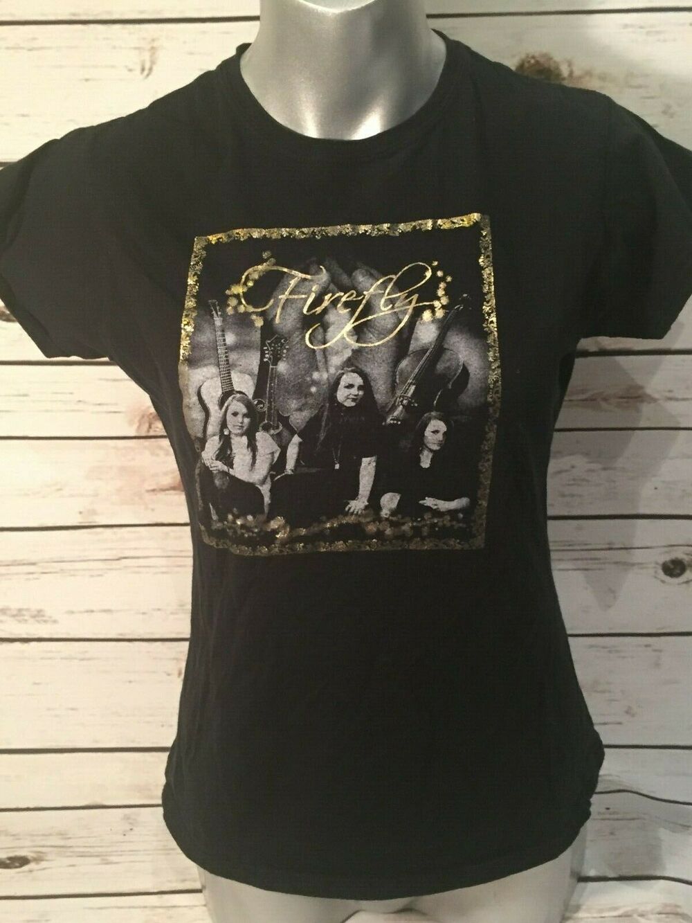 Firefly Music Group Band T Shirt Melanie McKenzie Madelyn Country Pop Gold Frame
